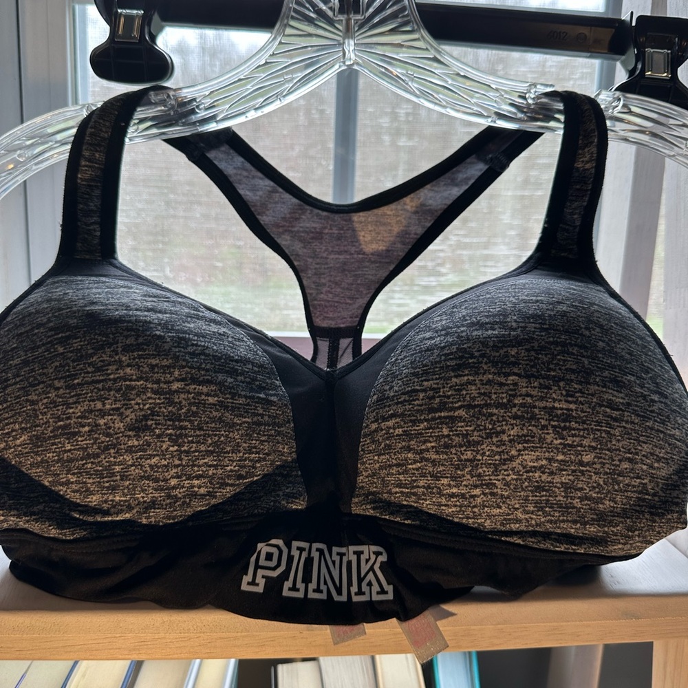 Gray Victoria’s secret PINK sports bra size Small